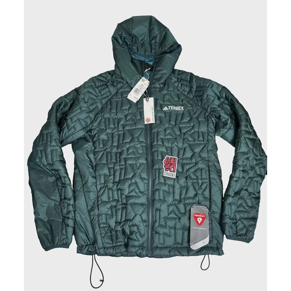 Adidas Terrex Xperior PrimaLoft Fill Insulated Hooded Jacket green Men L JL9744